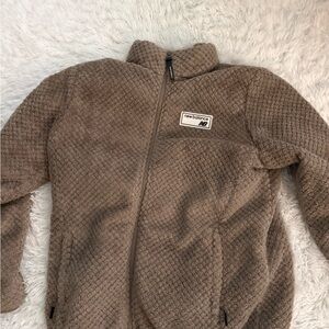 New Balance Taupe Quilted Fleece Jacket
